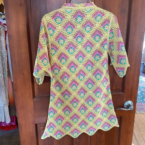 Colorful crochet dress - Picture 5 of 6